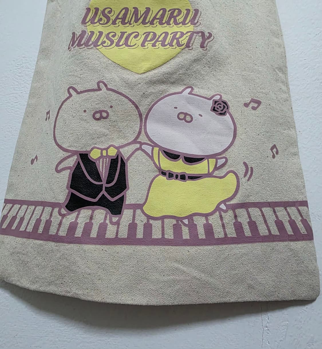 우사마루  뮤직파티  에코백  29*31.5. 상태좋음 상품이미지3