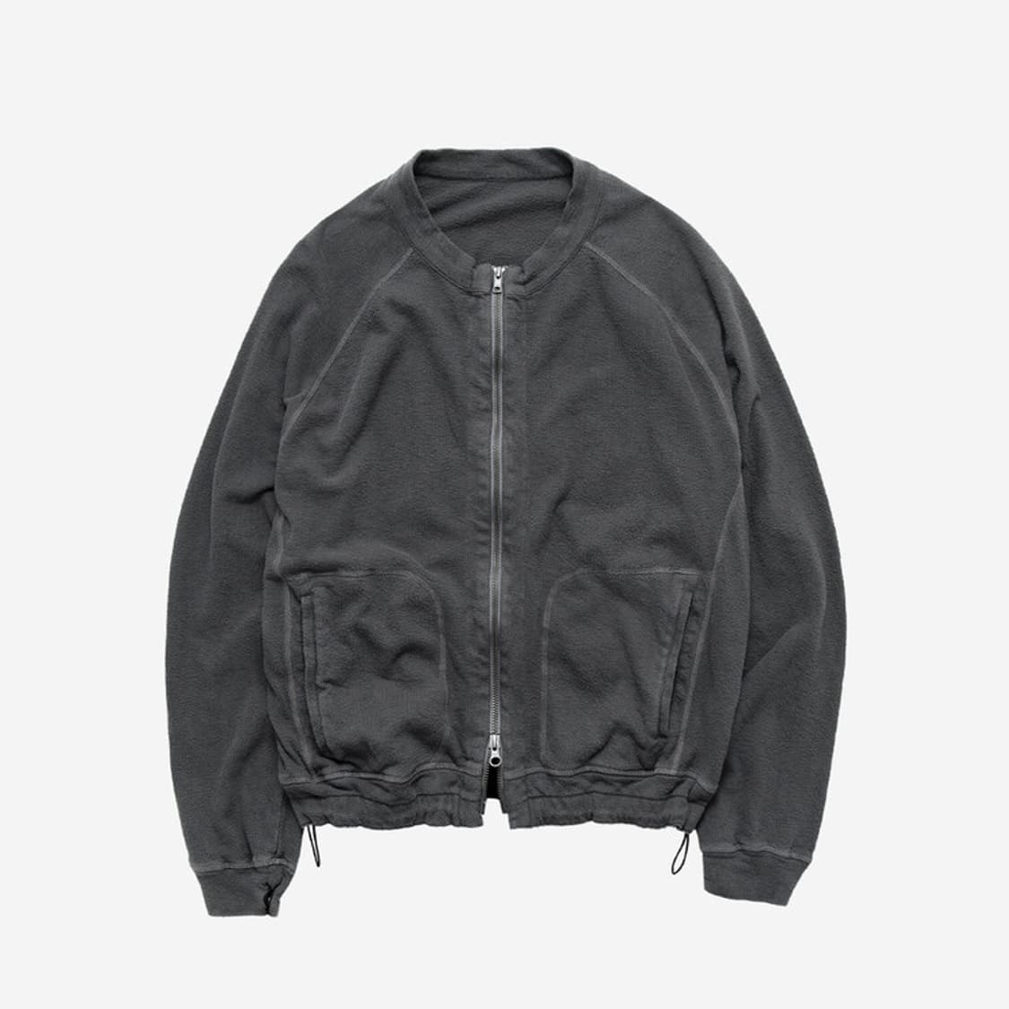 (교환 3>2) 폴리테루 러프셋 집업 그레이 3 상품이미지1