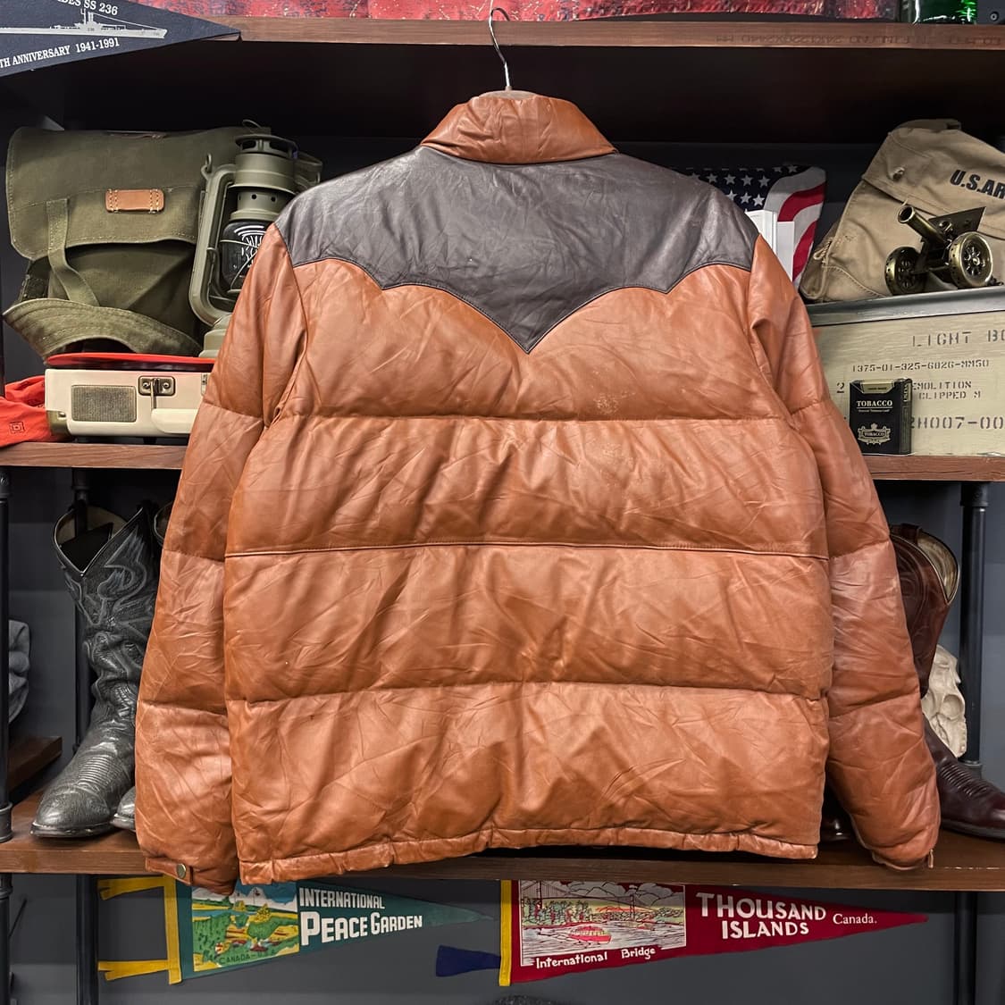 JPN 프리덤 램 스킨 양가죽 스포츠 웨어 다운 패딩 자켓 N62 상품이미지2