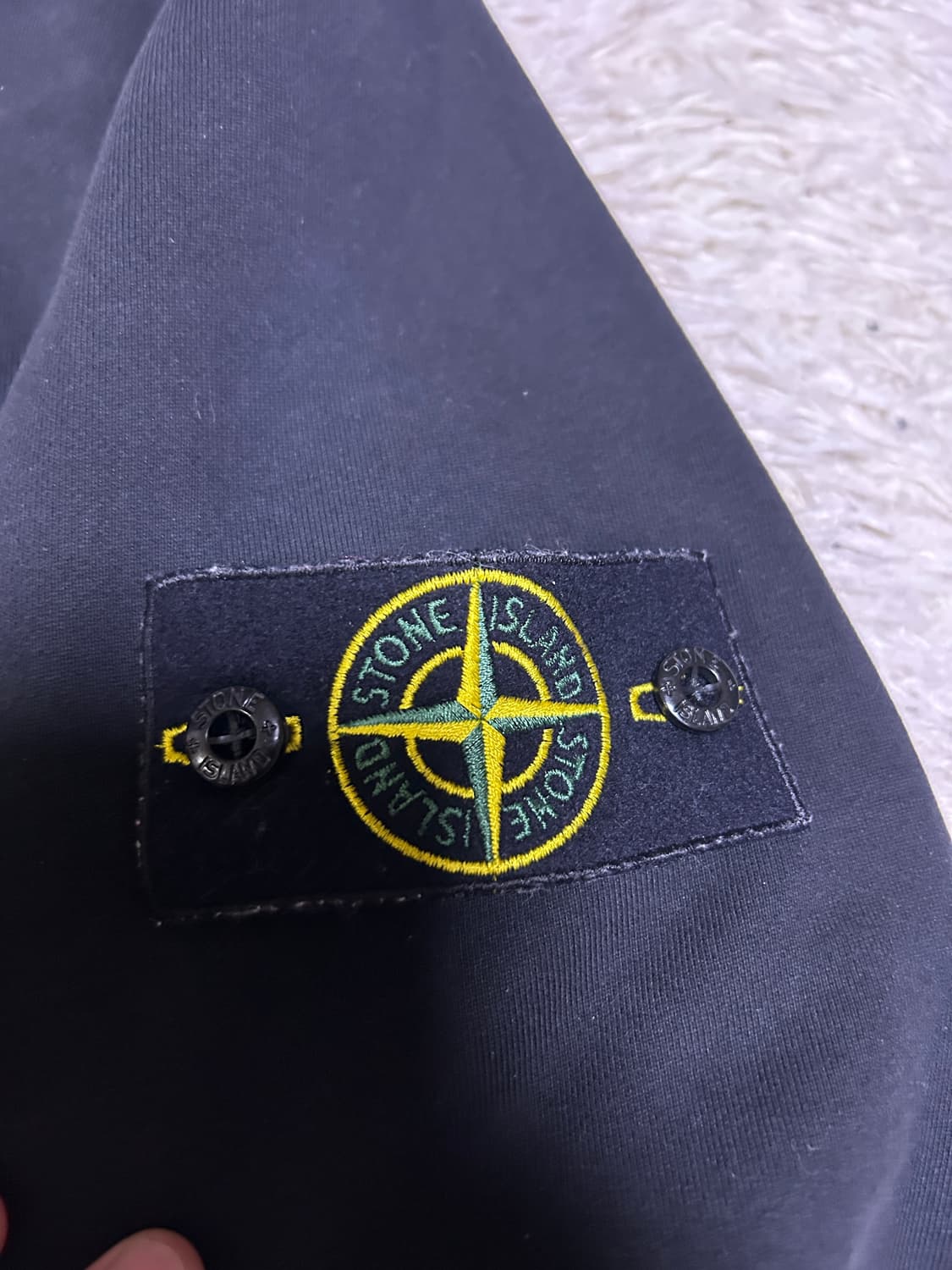 [Msize] 스톤아일랜드 후드티 블랙 상품이미지3