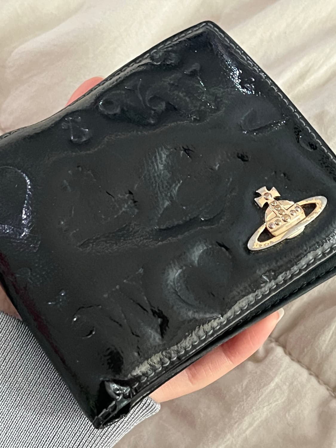 비비안 웨스트우드 음각 반지갑 빈티지 상품이미지7