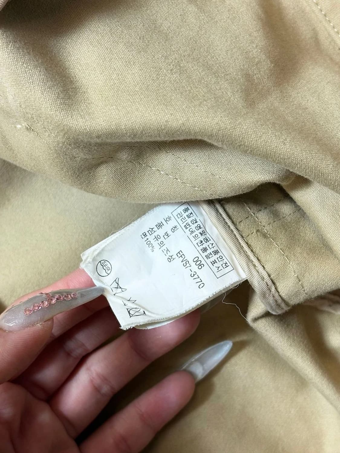 랄프로렌 00's 개버딘 슬리브리스 트렌치 원피스 PN6595 상품이미지10