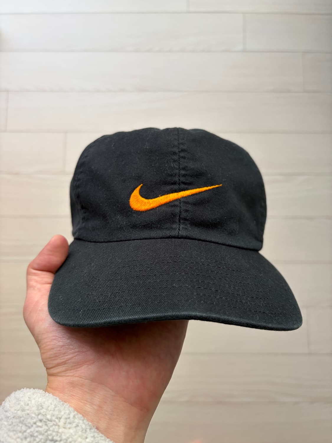 90s 올드 나이키 old nike 오렌지 스우시 블랙 볼캡 상품이미지1