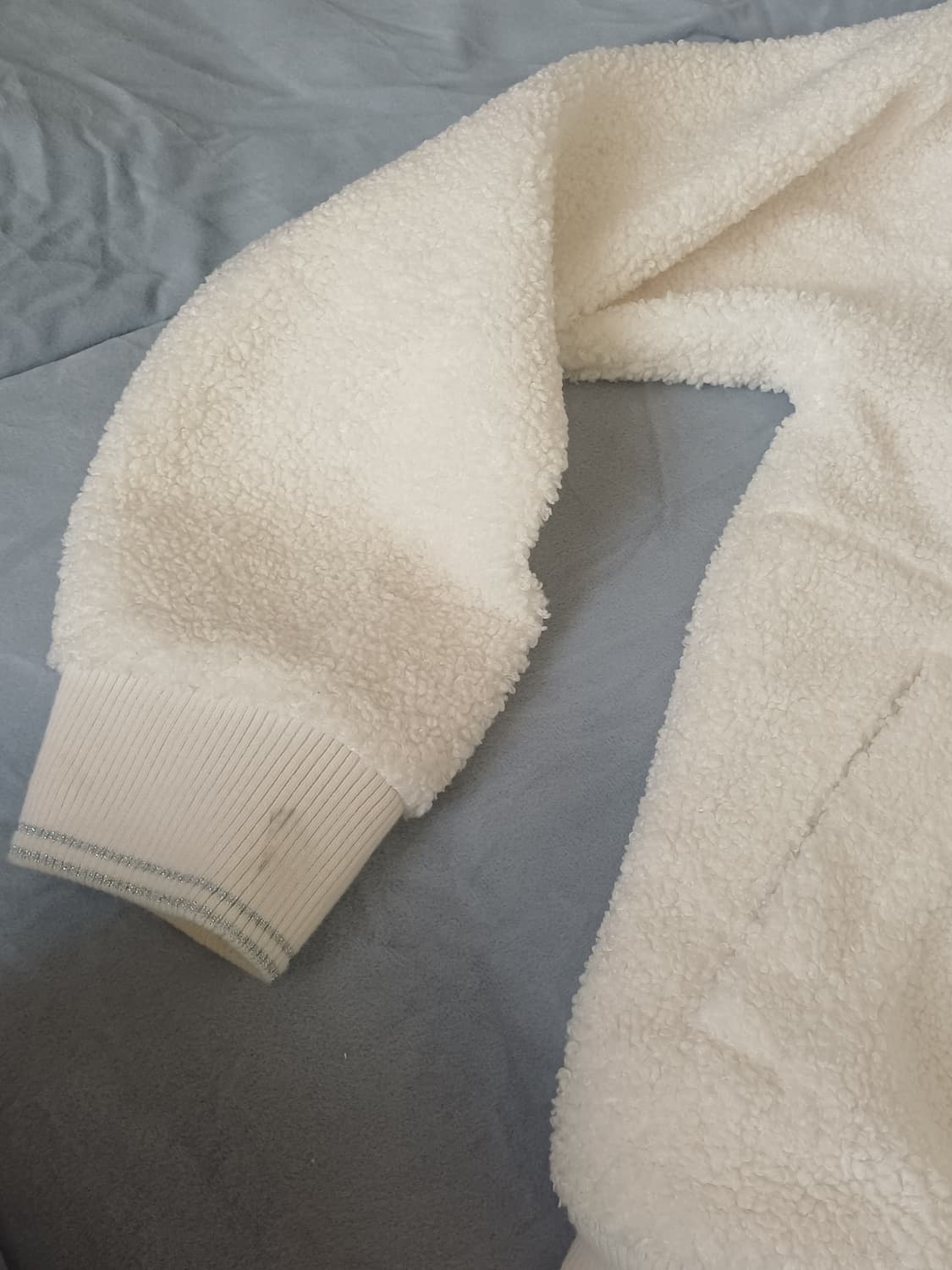 pom ponette 아이보리 후리스 후드집업 S~M 상품이미지7