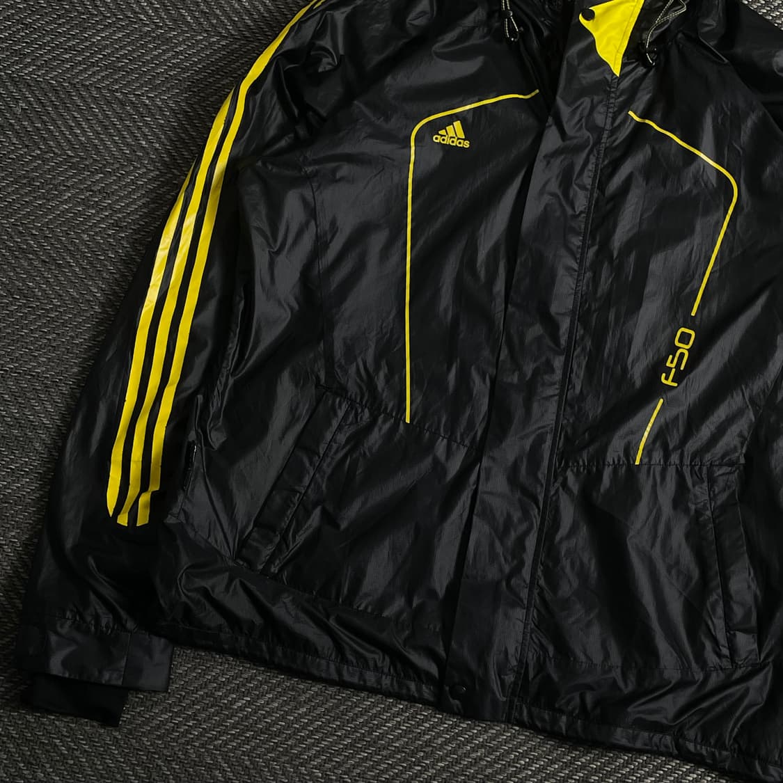 아디다스 F50 블랙 옐로우 우븐 바람막이 y 3844 상품이미지4
