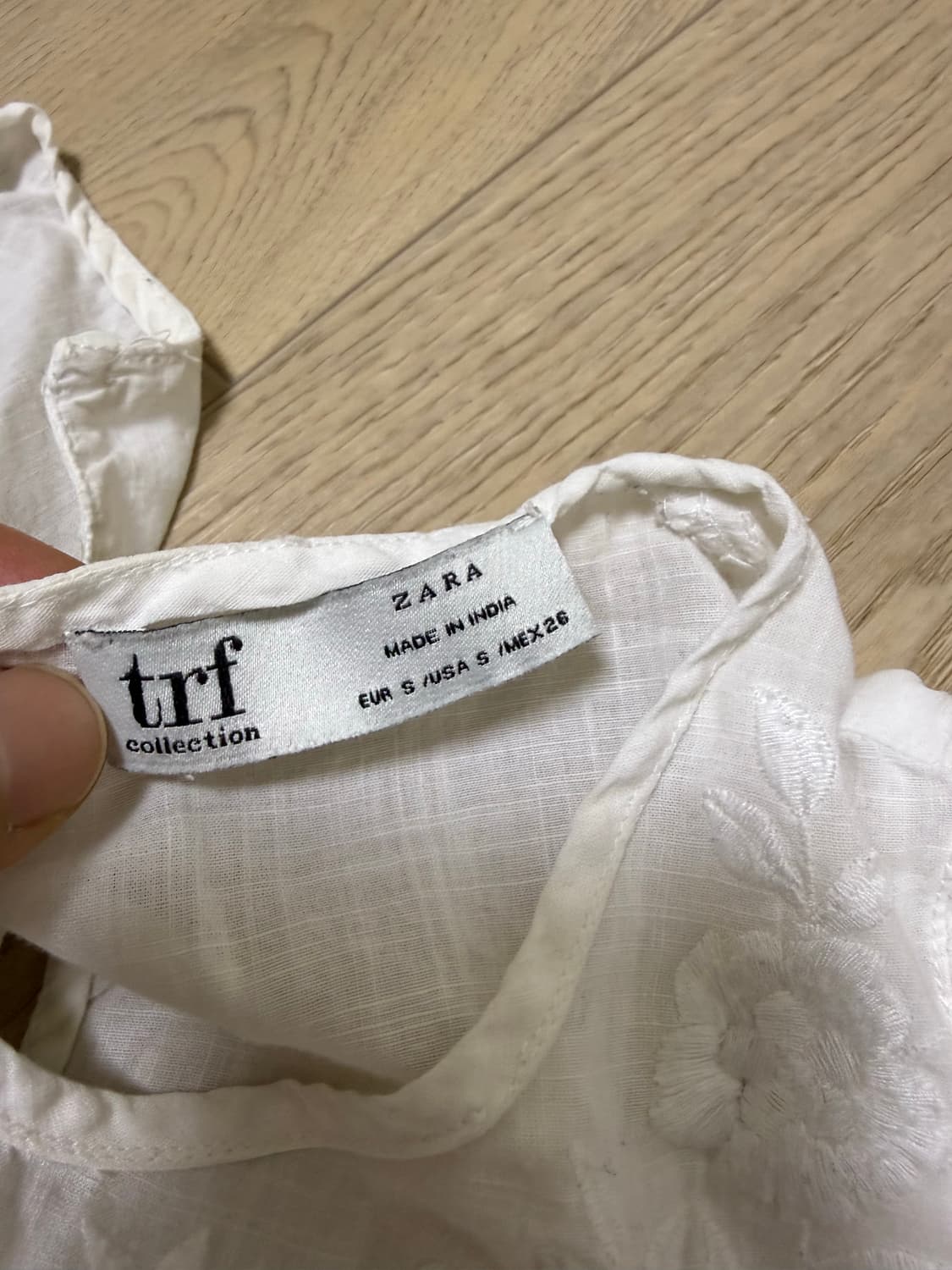 ZARA 자라 화이트 블라우스 (S) 상품이미지2