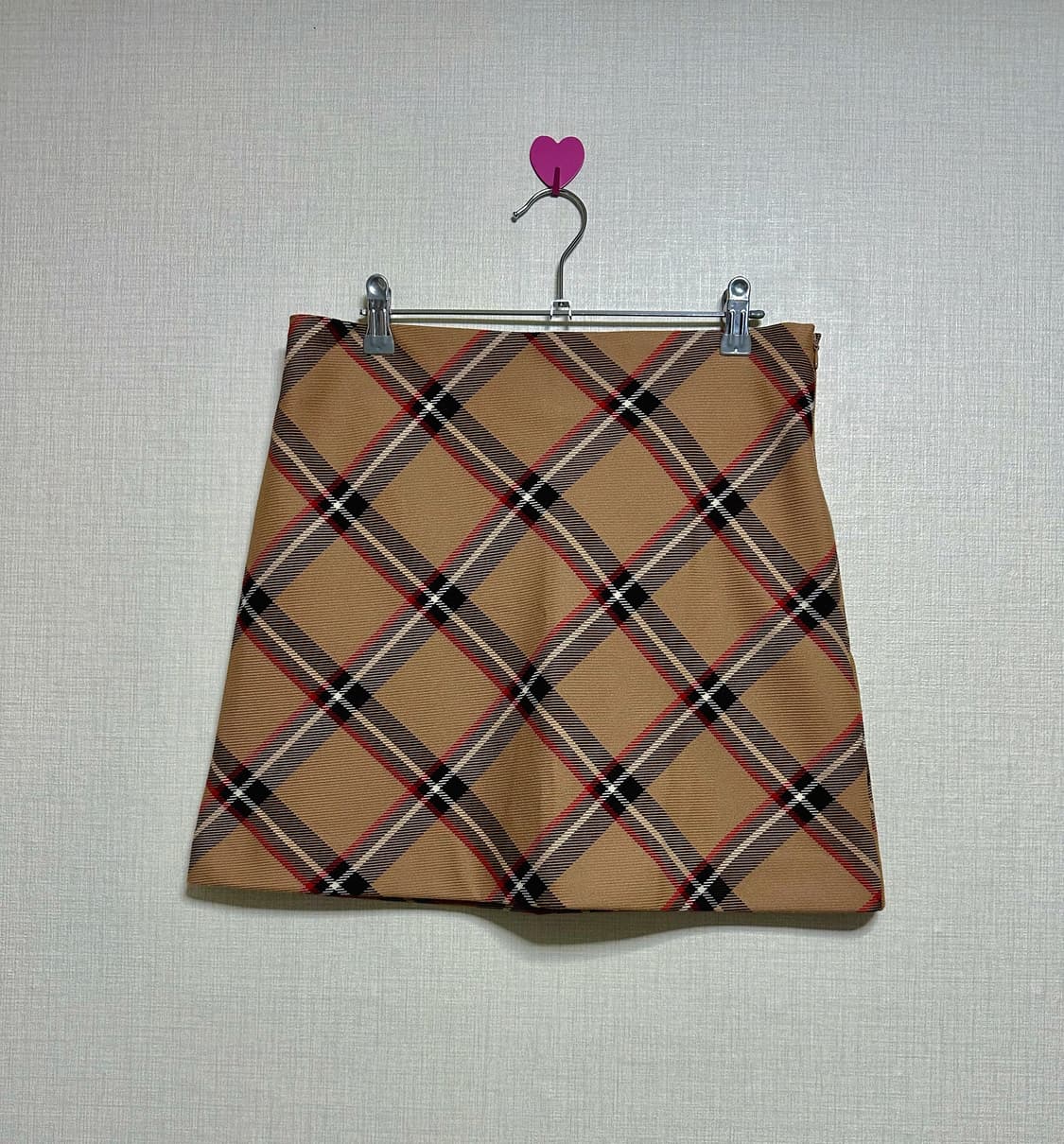 H&M 빈티치 체크 미니스커트 40 상품이미지2