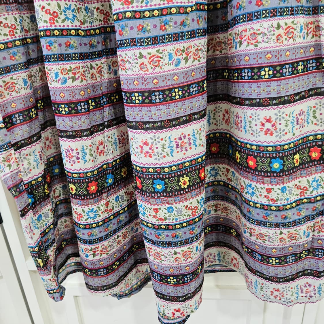 에스닉 플라워 패턴 레이스 포인트 원피스 상품이미지6