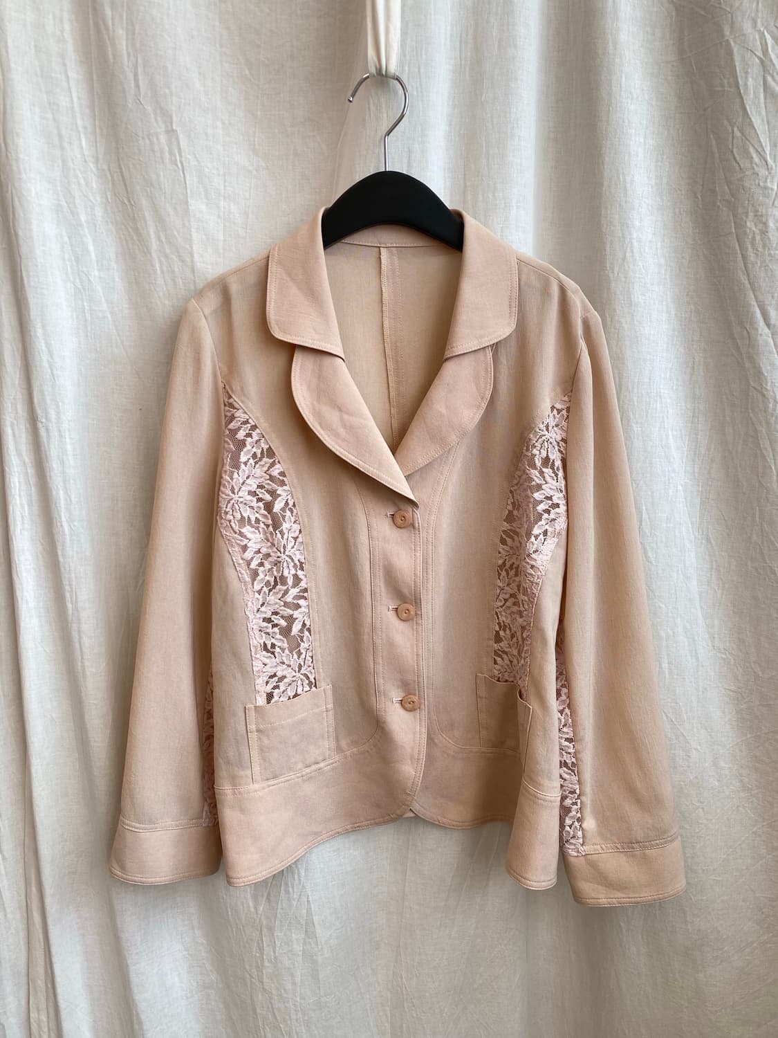 연핑크 레이스 자켓(M-L) 상품이미지2