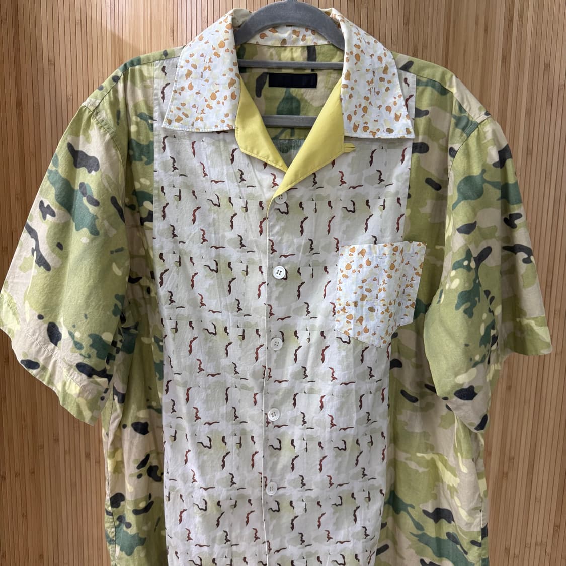 Prada floral camp 카모 반팔 셔츠 상품이미지3