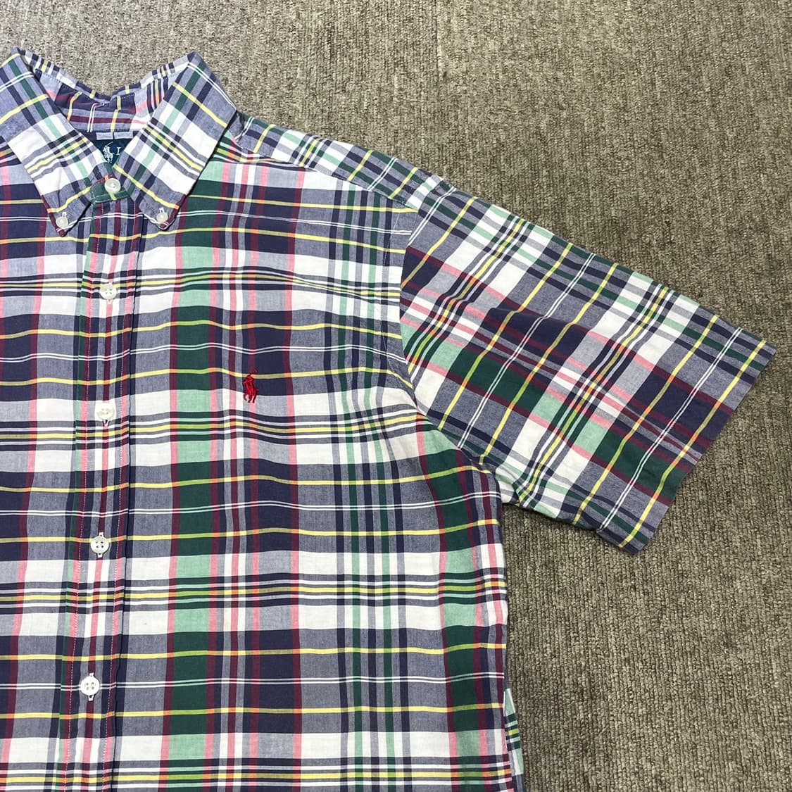 (M) POLO 폴로 랄프로렌 체크 반팔 셔츠 클래식핏 상품이미지4