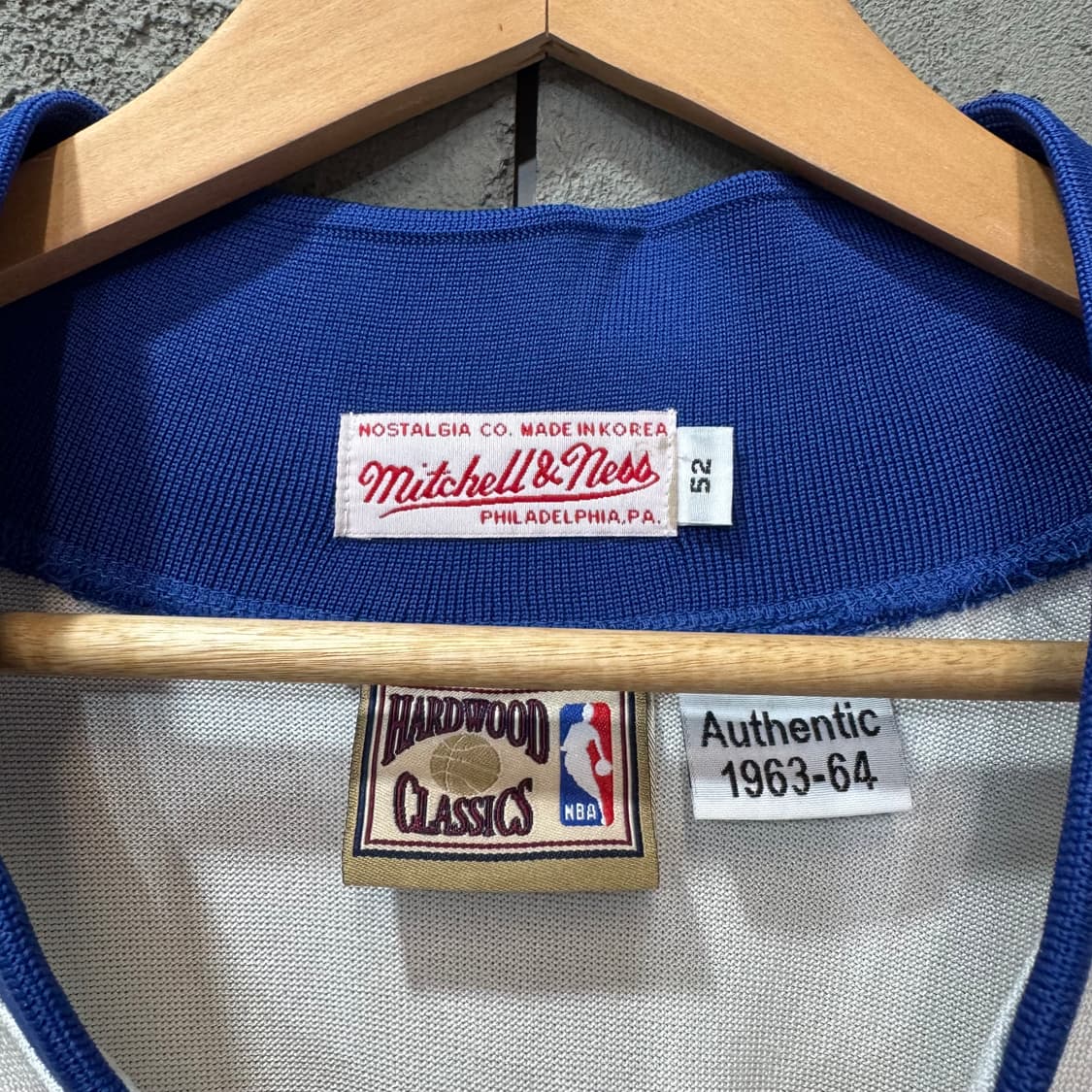 90s 미첼앤네스 필라델피아 식서스 반집업 져지 made in KOREA 상품이미지5