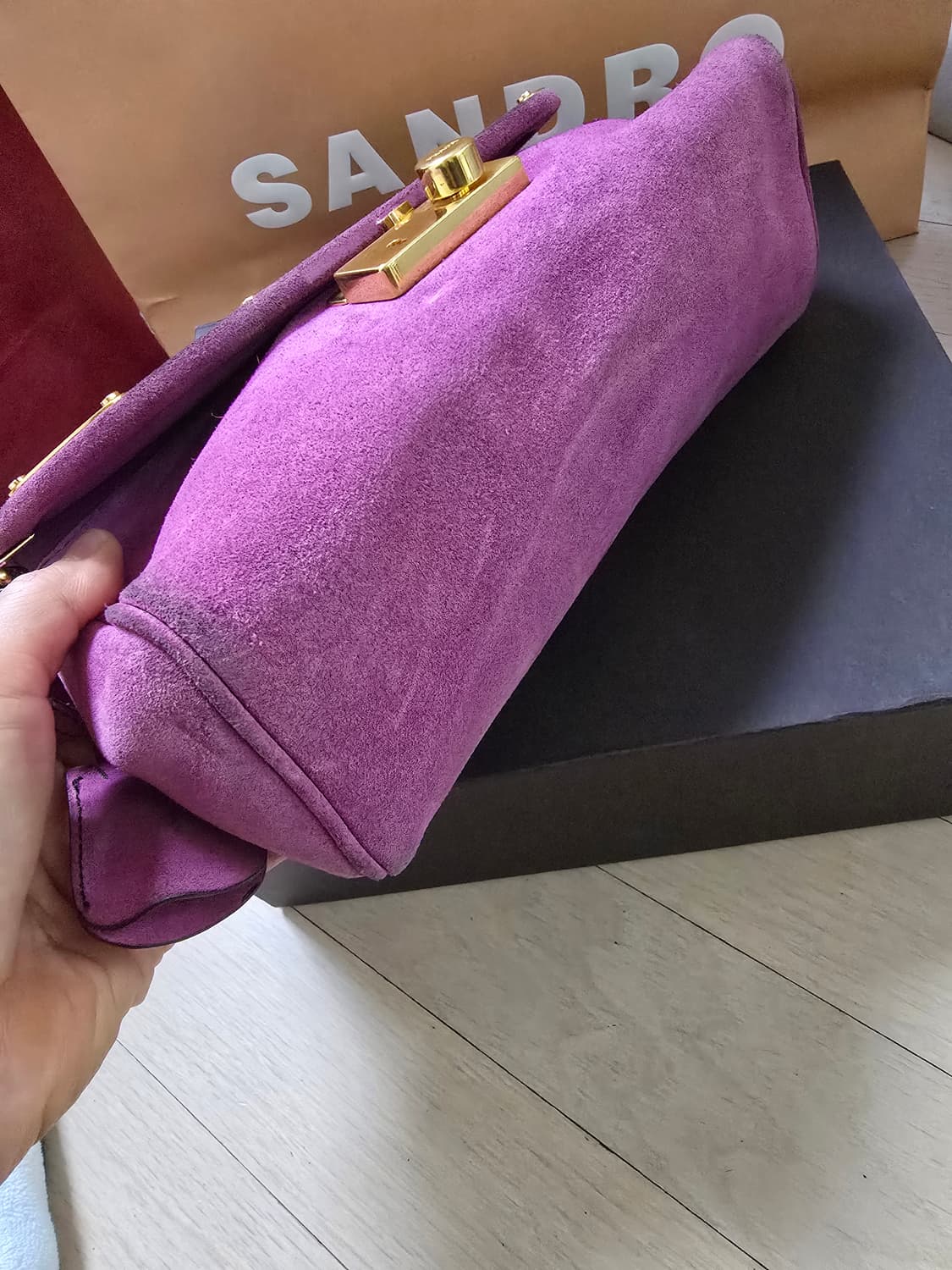 (정품)프라다 빈티지 스웨이드 숄더백 상품이미지7