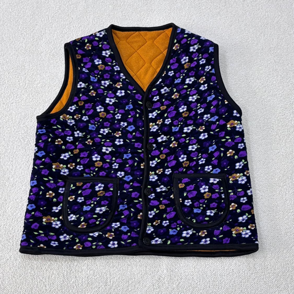 실측확인 보온 누빔 조끼 0304E 상품이미지1