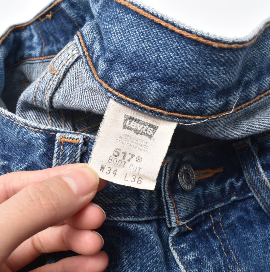 00S 빈티지 리바이스 517 청바지 더티페인팅 데님팬츠 N0032 상품이미지2