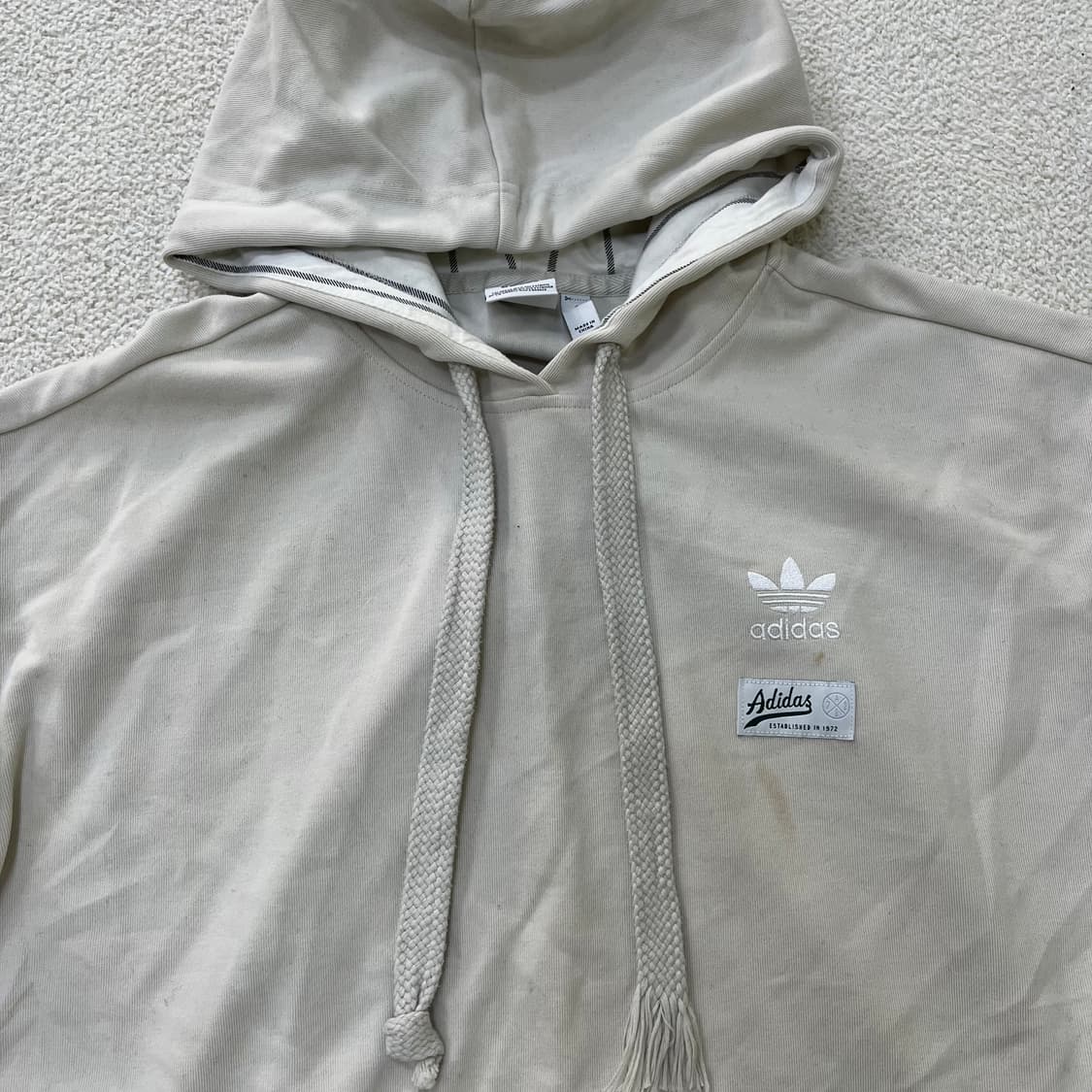 L 아디다스 여성 크롭 후드티 0331M 상품이미지6