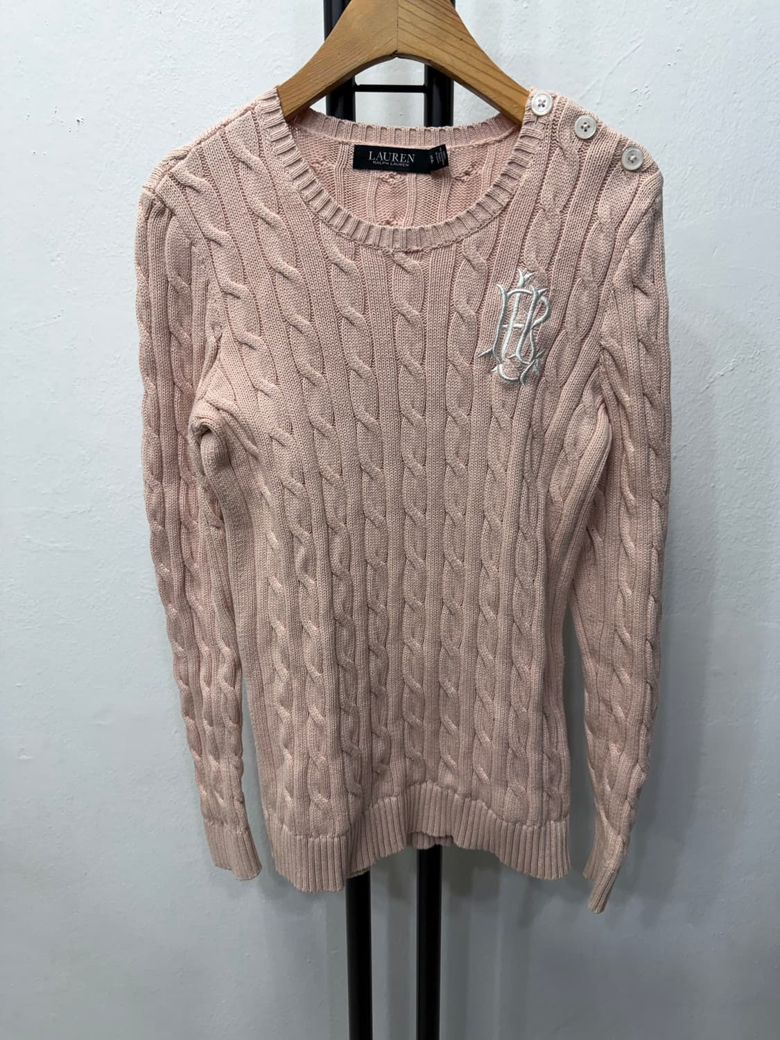 정품) 폴로랄프로렌 여성 자수로고 니트 S 상품이미지1