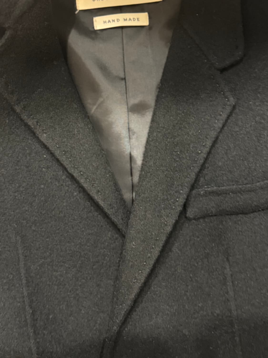 Understaing 블랙 루즈핏 울자켓 상품이미지10