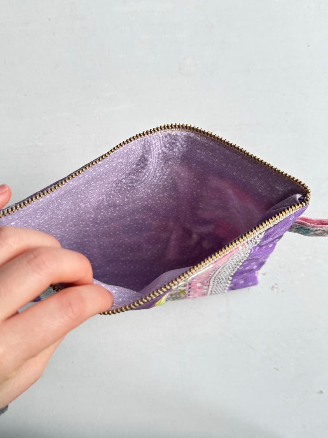 인형 자수 도트 파우치 땡땡이 파우치 일본파우치 일본빈티지 상품이미지4