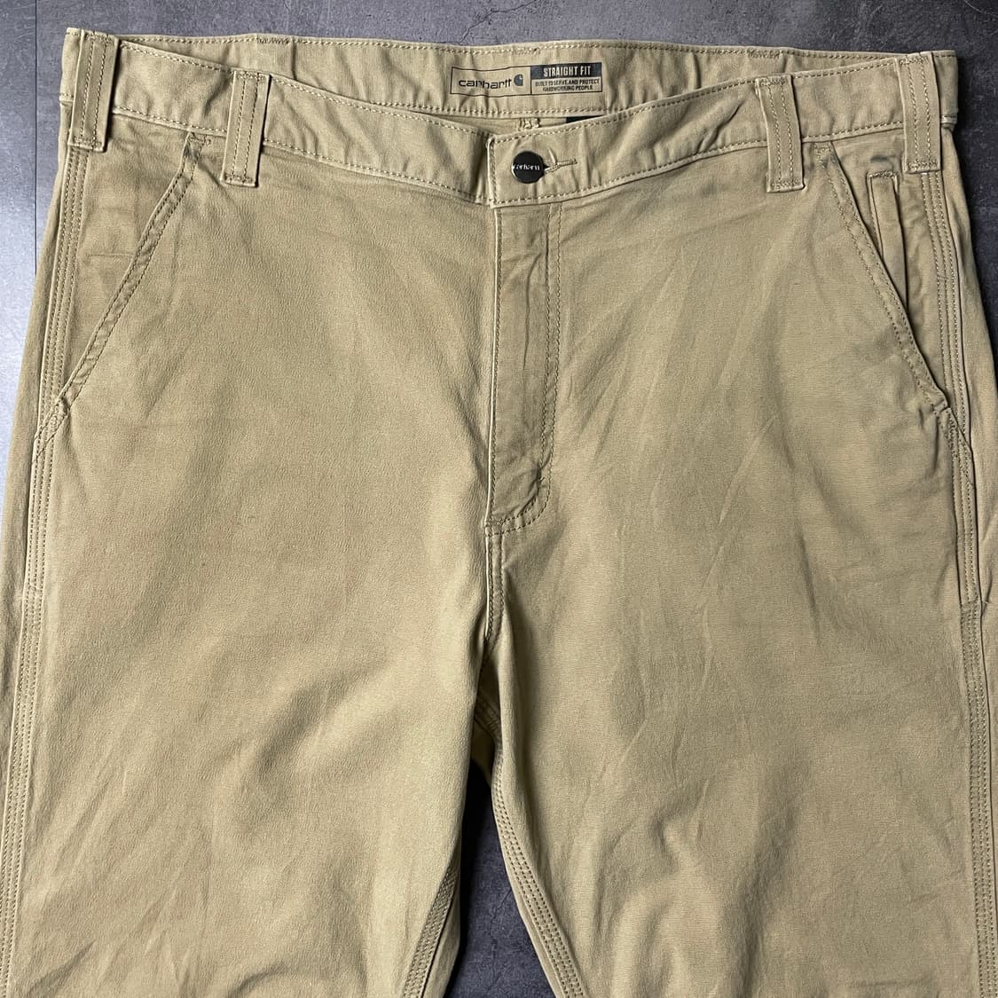 CARHARTT 칼하트 빈티지 베이지 스트레이트핏 워크 팬츠 A00837 상품이미지2