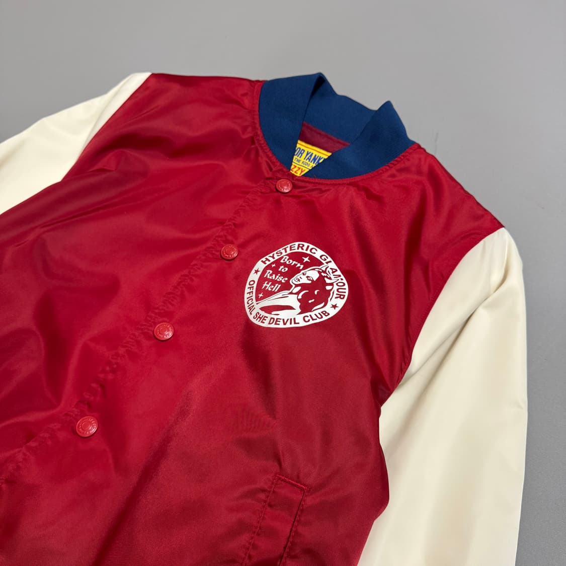 히스테릭글래머 BORN TO RAISE HELL 나일론 스타디움 자켓 상품이미지4