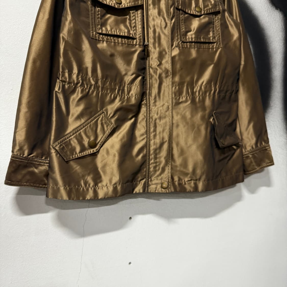 WMS 폴로 랄프로렌 글로시 골드 후드 필드 자켓 상품이미지4