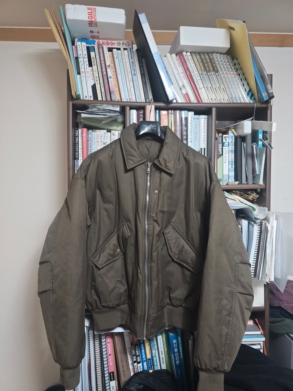 리버서블 MA-1 퀄팅 폴리충전재 블루종 점퍼 XL 상품이미지8