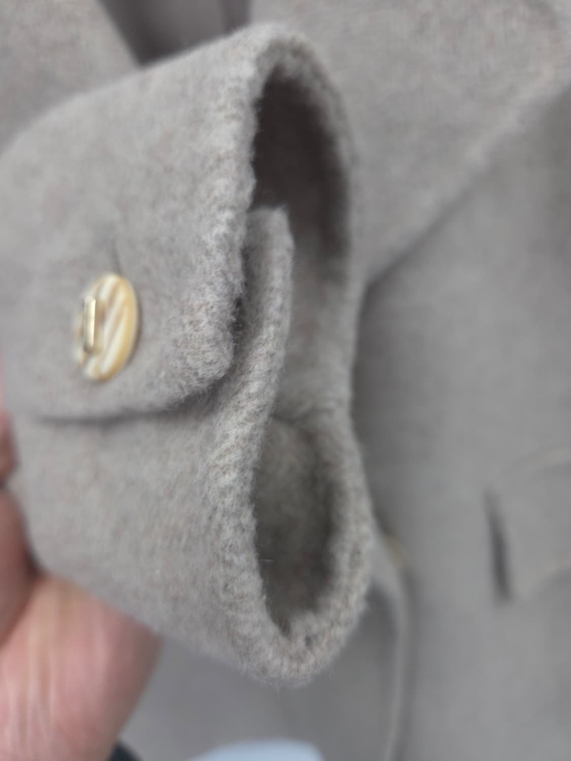 55 레니본 캐시미어 블랜딩 헤링본 코트 상품이미지4