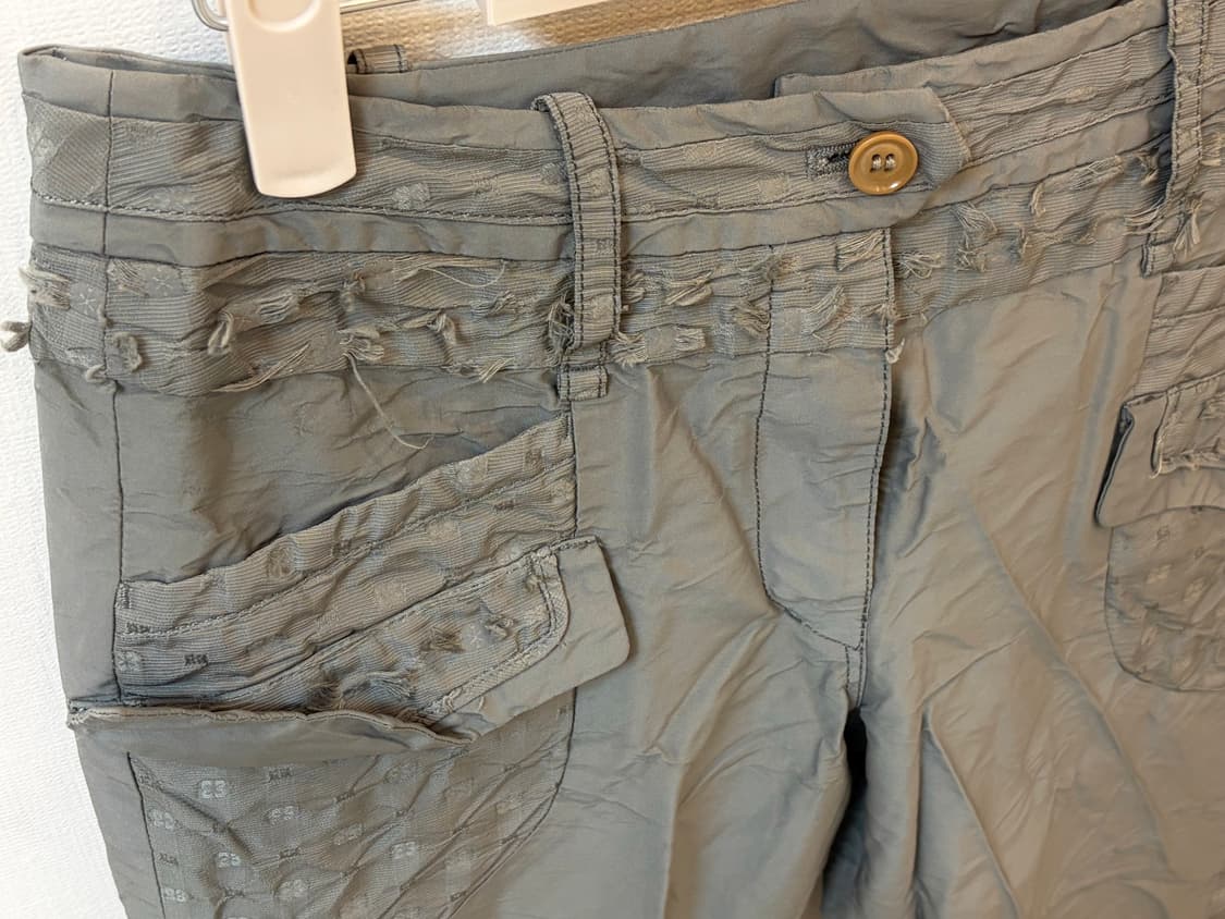 빈티지 나일론 카키 팬츠 상품이미지3