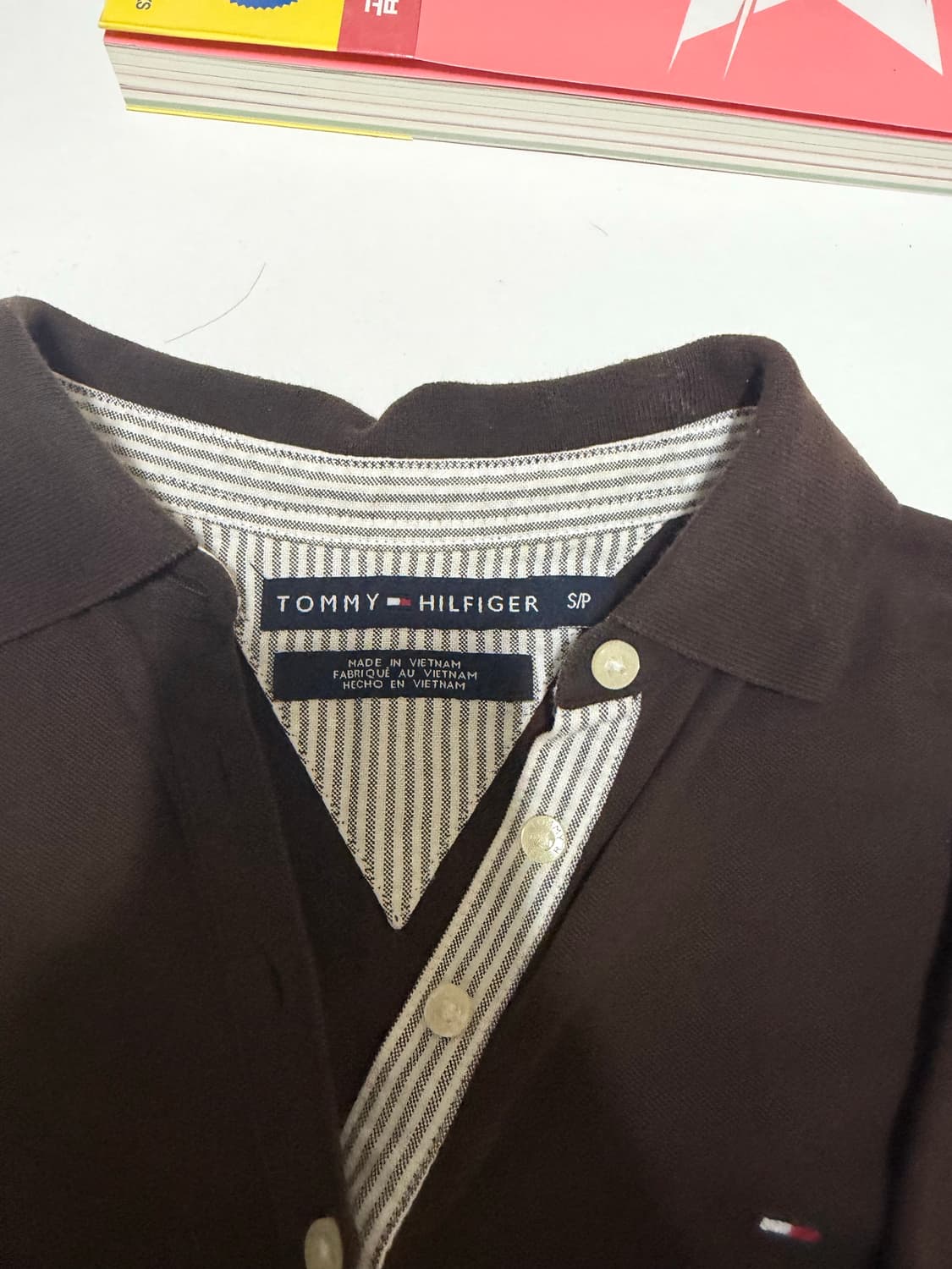 타미힐피거 초코맛 카라 롱슬리브 상품이미지2