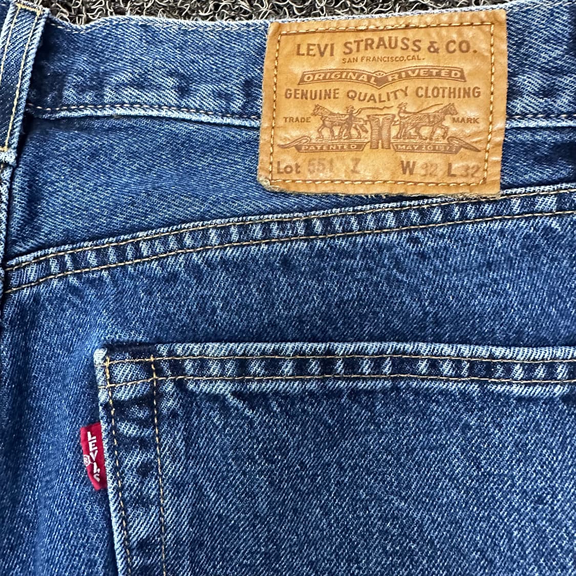 리바이스 551 데님 진청바지 32인치 상품이미지7