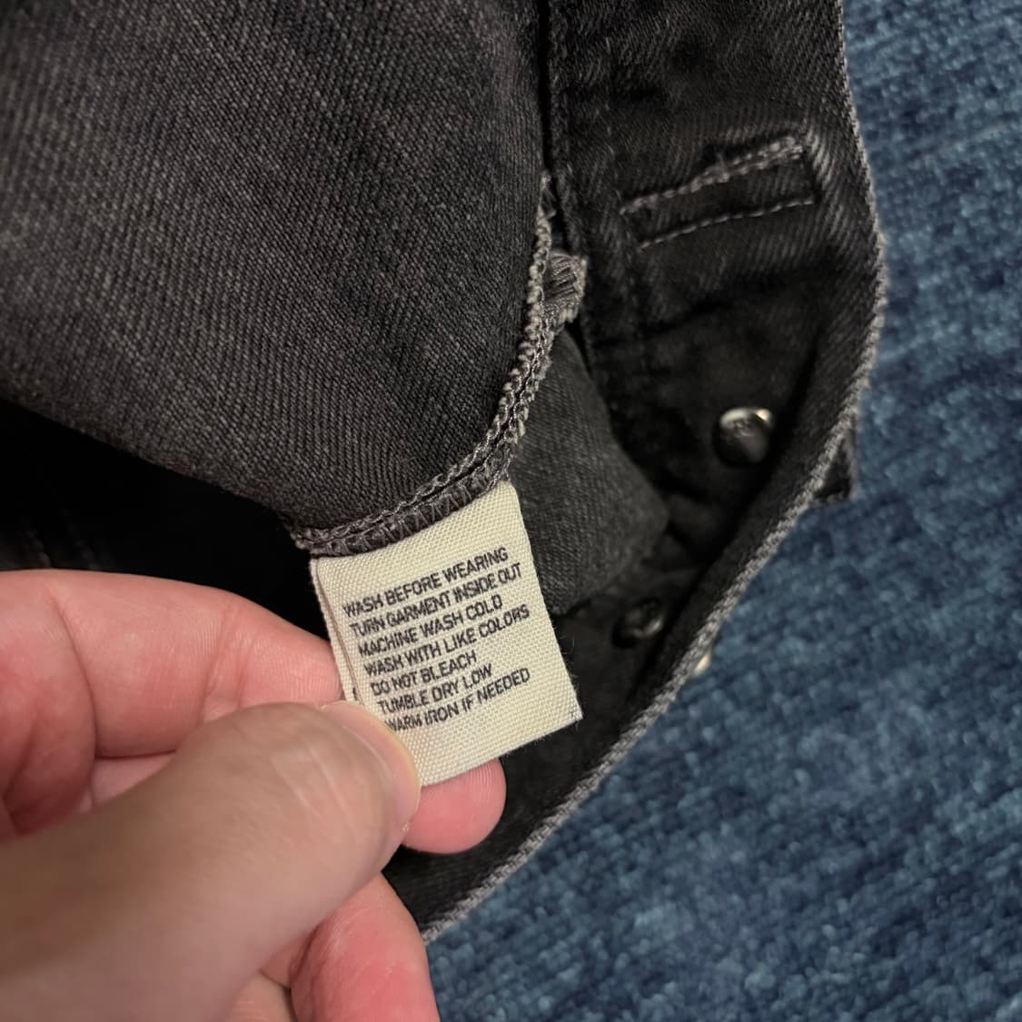 폴로 랄프로렌 성조기 블랙 데님 자켓 상품이미지5