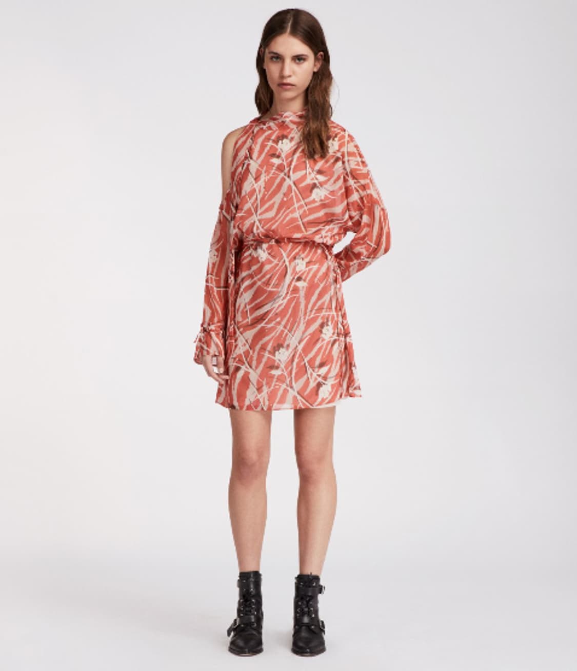 올세인츠 닐라 카즈노 드레스(한쪽 오프숄더) 상품이미지2