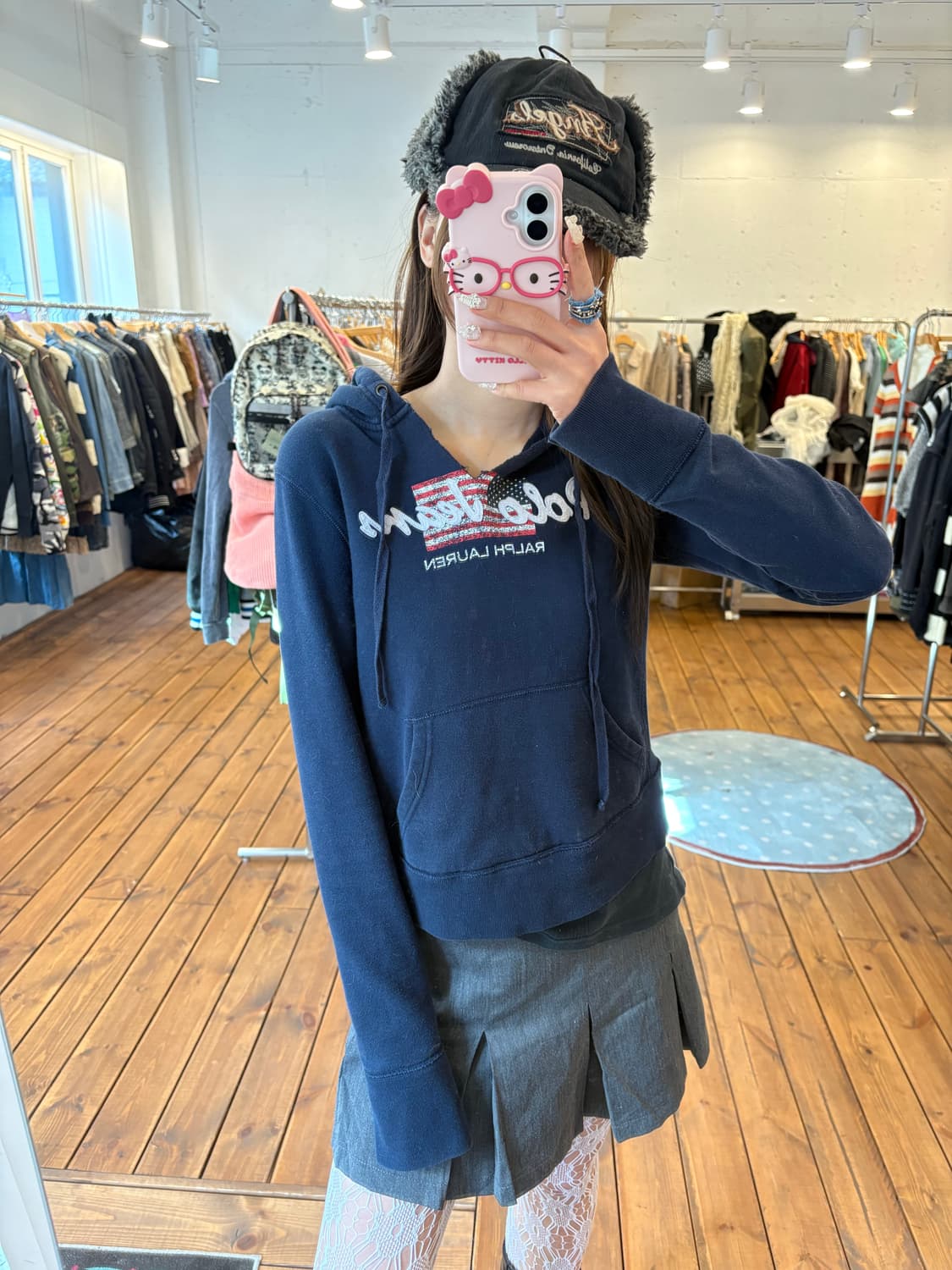 폴로 성조기 후드티 상품이미지3