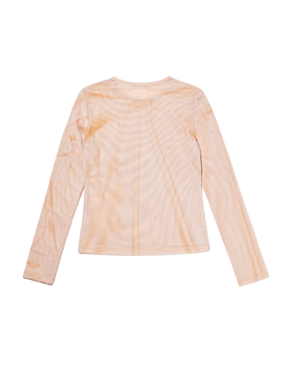 오픈와이와이 RIBBON PRINT MESH TOP 살몬 상품이미지7