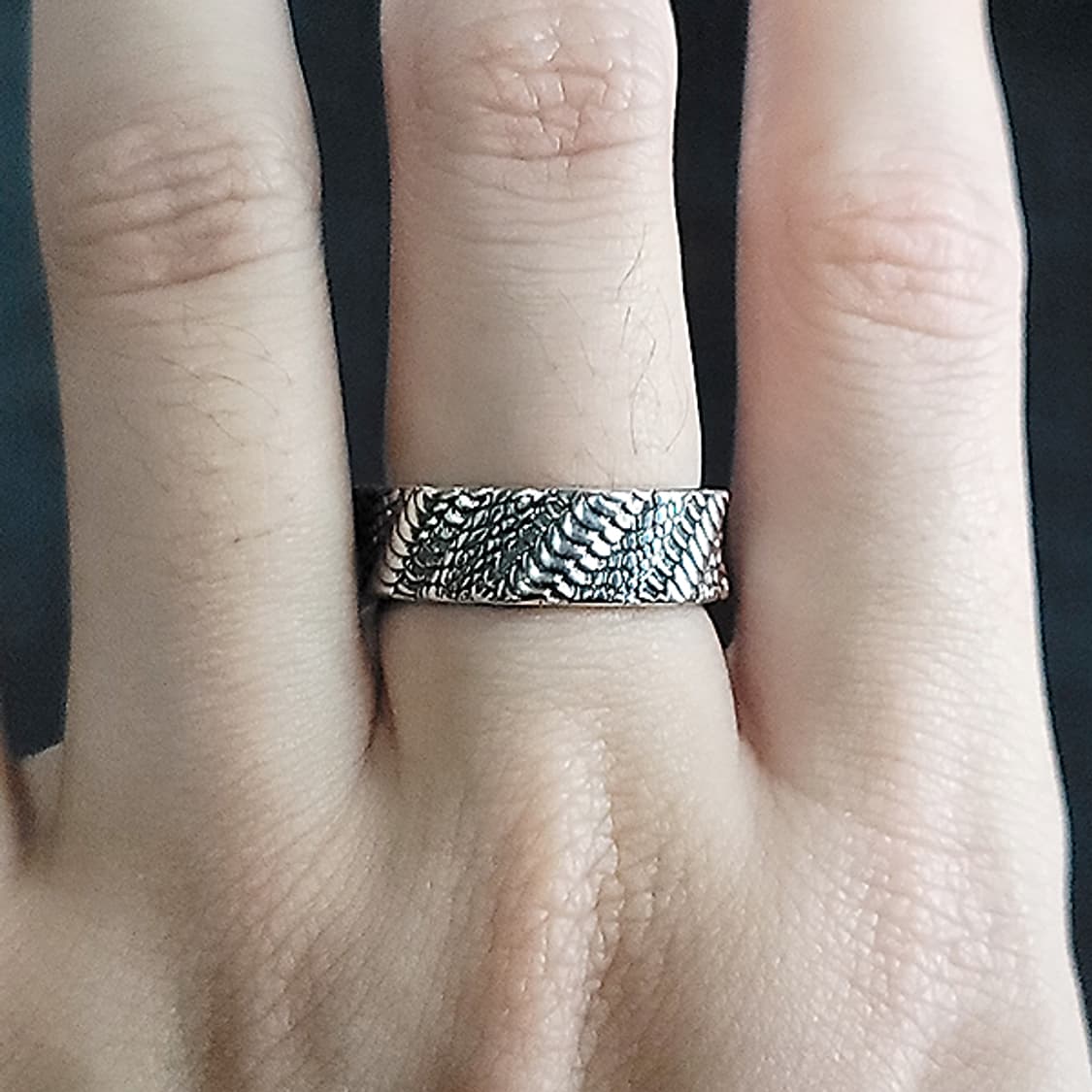 Bark 실버 남자 엔틱 빈티지 명품 고대 비늘 스네이크 반지 상품이미지8