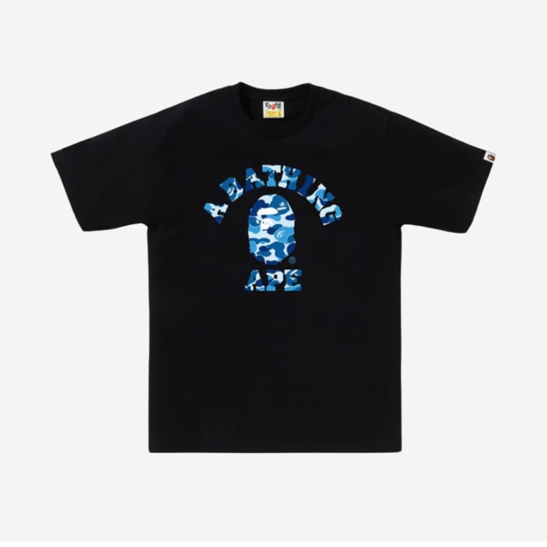 [XL] 새상품 베이프 카모 컬리지 티셔츠 블루 상품이미지1