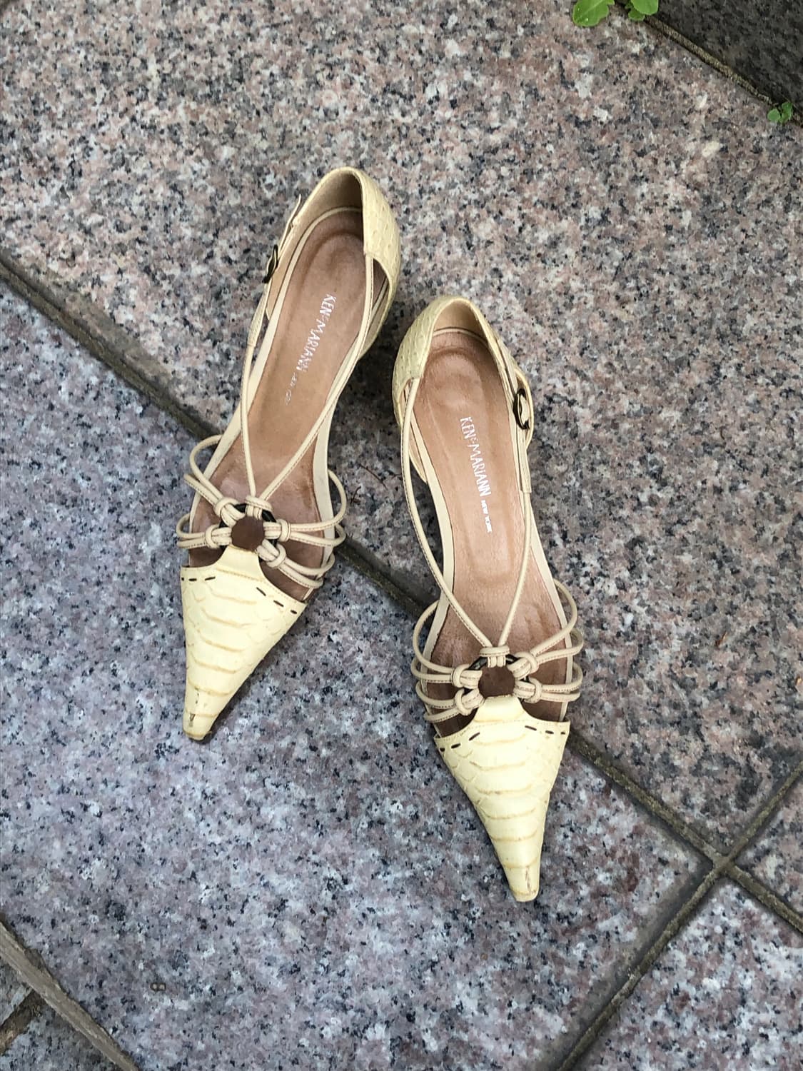 python embossed slingback heels 상품이미지2