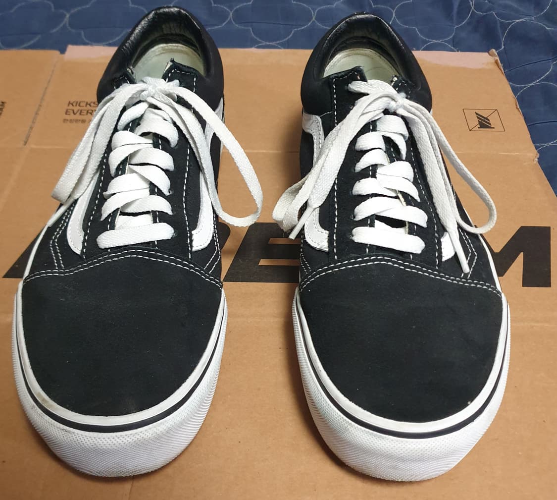 반스 올드스쿨 플랫폼 스니커즈 블랙 (270) 굽4cm 상품이미지3