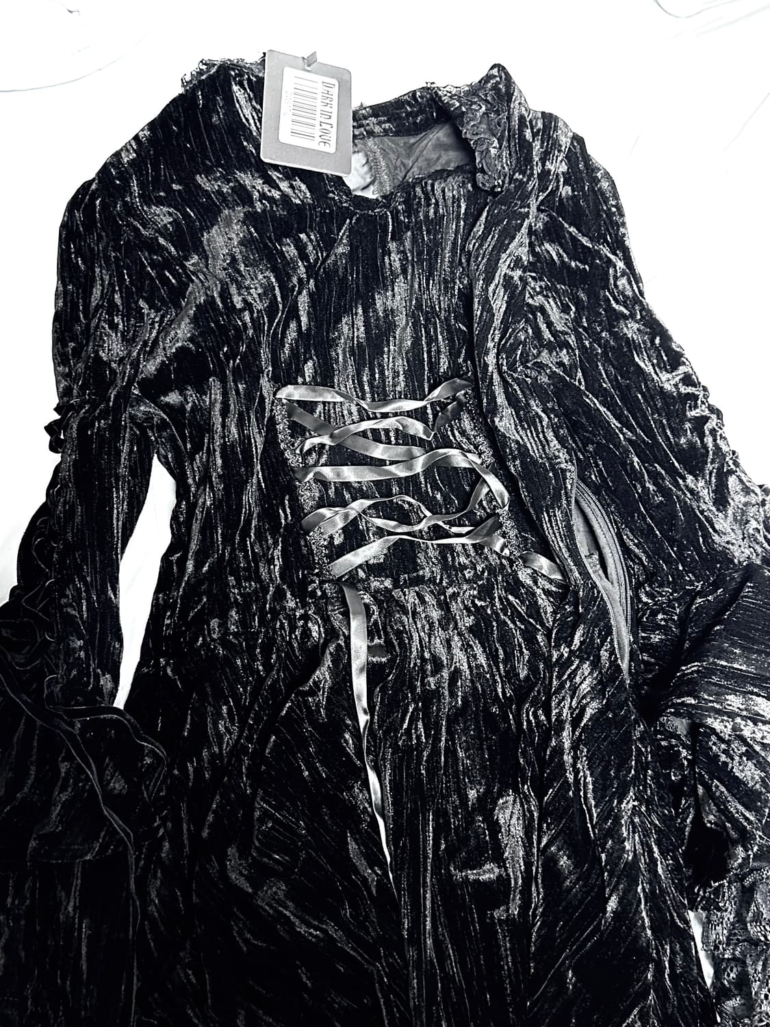 Dark in love 다크인러브 벨벳 고딕 드레스 상품이미지3