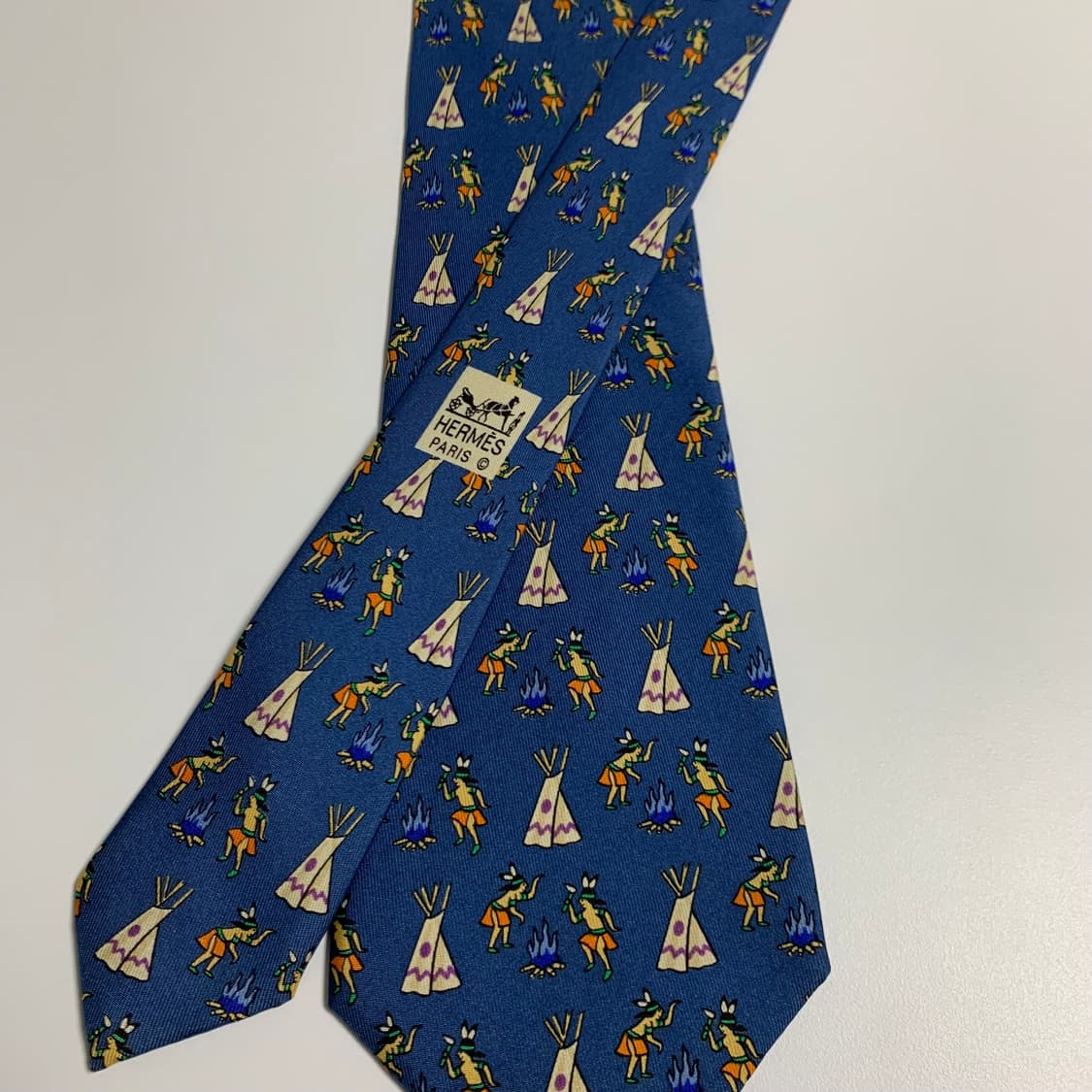 에르메스(HERMES) 명품 결혼식넥타이 A+등급 9cm 상품이미지4