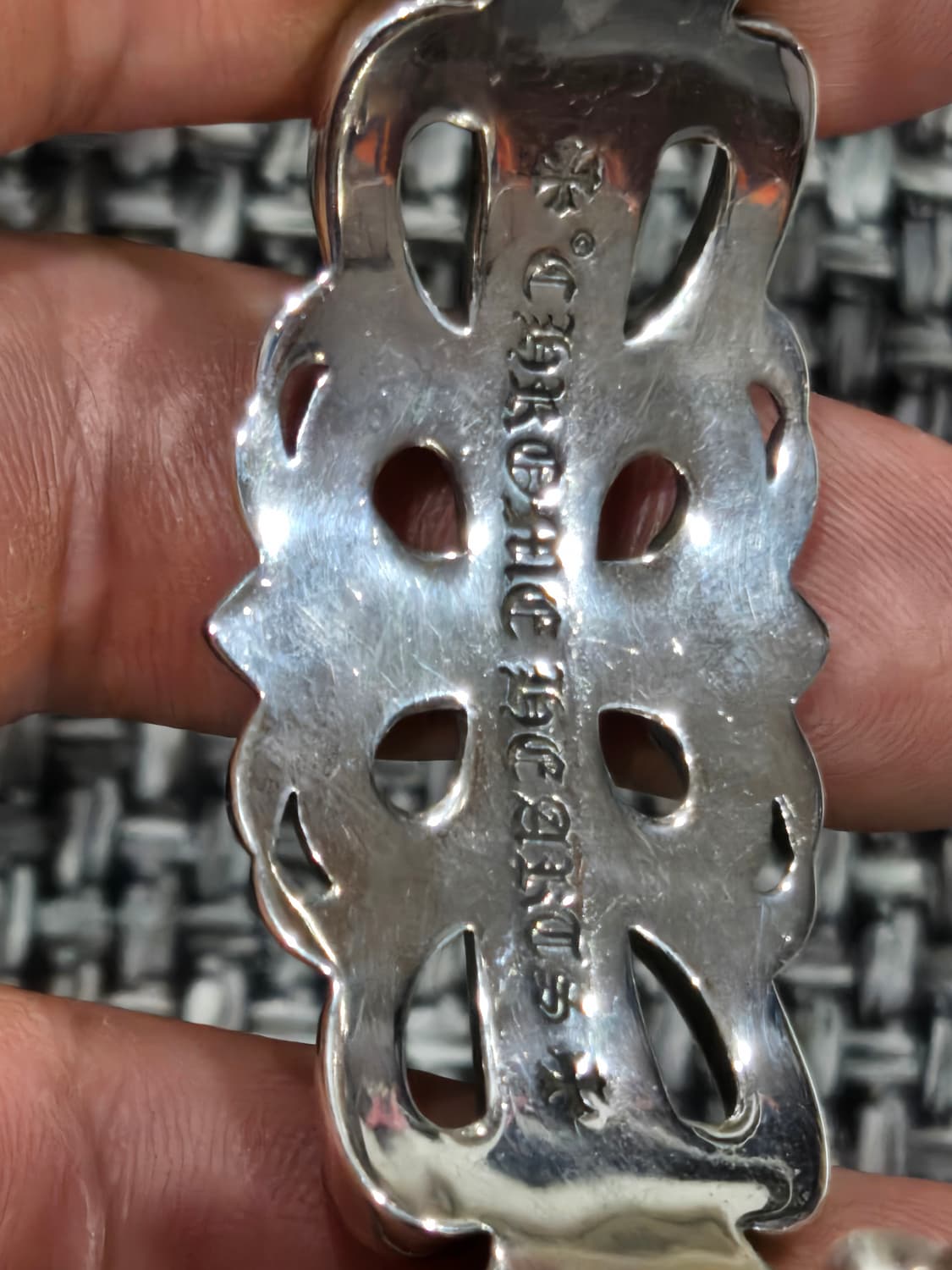 정품 크롬하츠 더블플로랄 뱅글 팔찌 상품이미지7