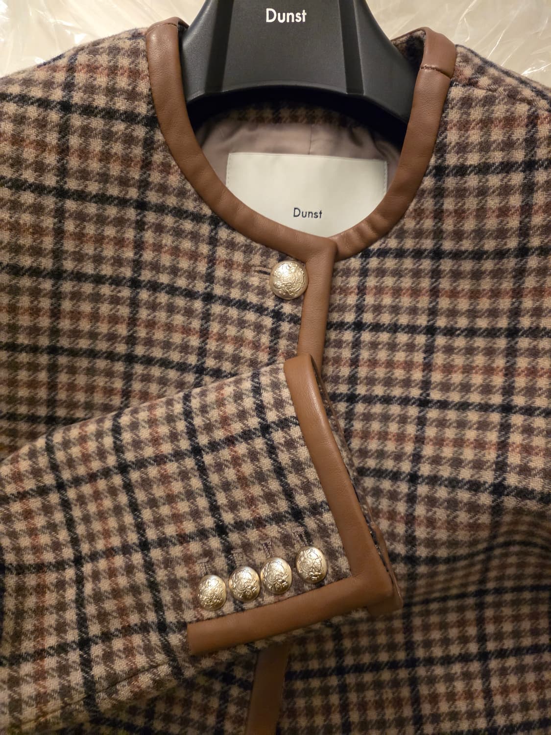 던스트 클래식 트위드 자켓 - 체크 상품이미지6