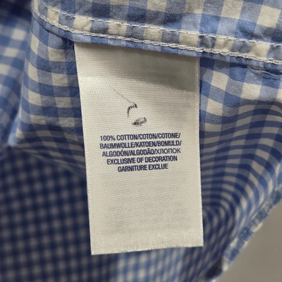 폴로랄프로렌 보이즈 버튼다운 깅엄체크 셔츠 XL/18/20 상품이미지4