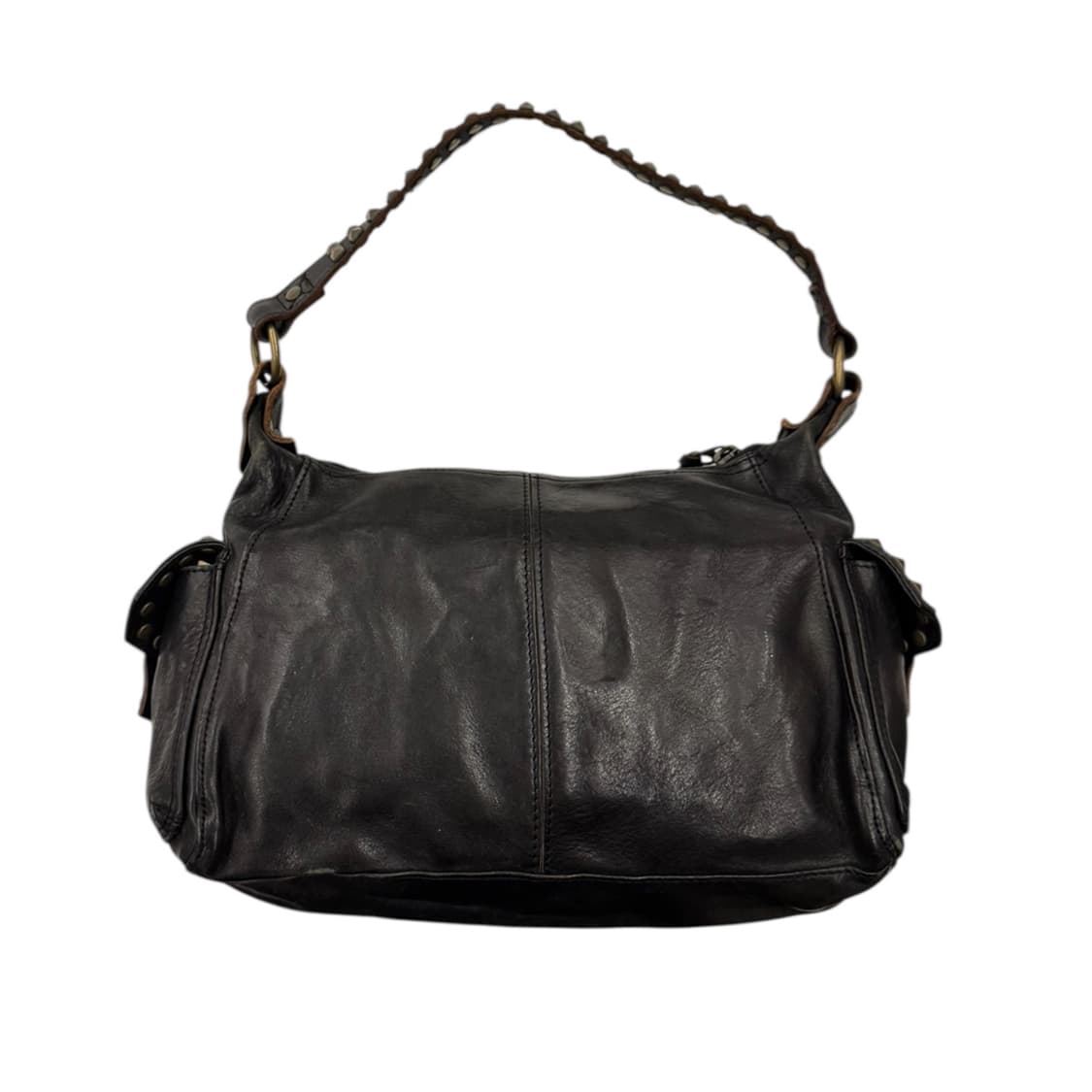 히스테릭글래머 레더 스터드 숄더백 블랙 상품이미지3