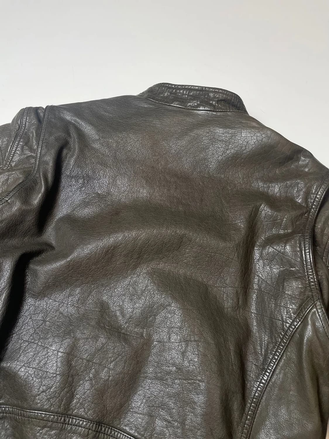 아르마니 진스 00's 차이나넥 가죽 자켓 PN9528 상품이미지5