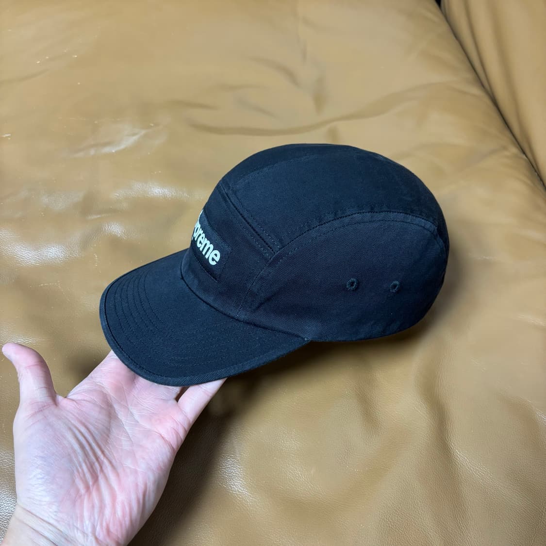 Supreme 슈프림 워시드 블랙 캠프캡 모자 (Washed Black) 상품이미지4