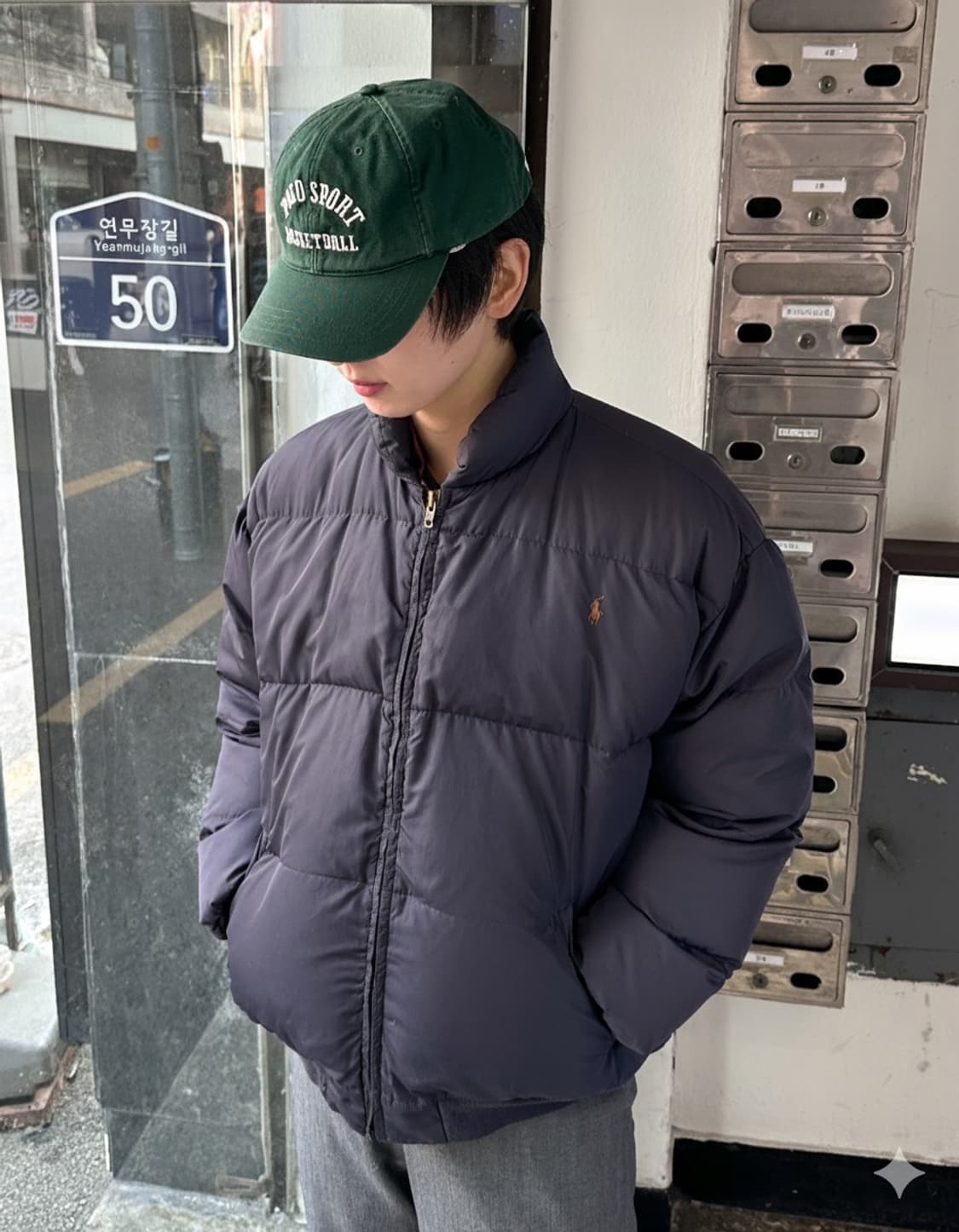 폴로랄프로렌 90s  베이직 포니 푸퍼 다운 자켓 상품이미지1