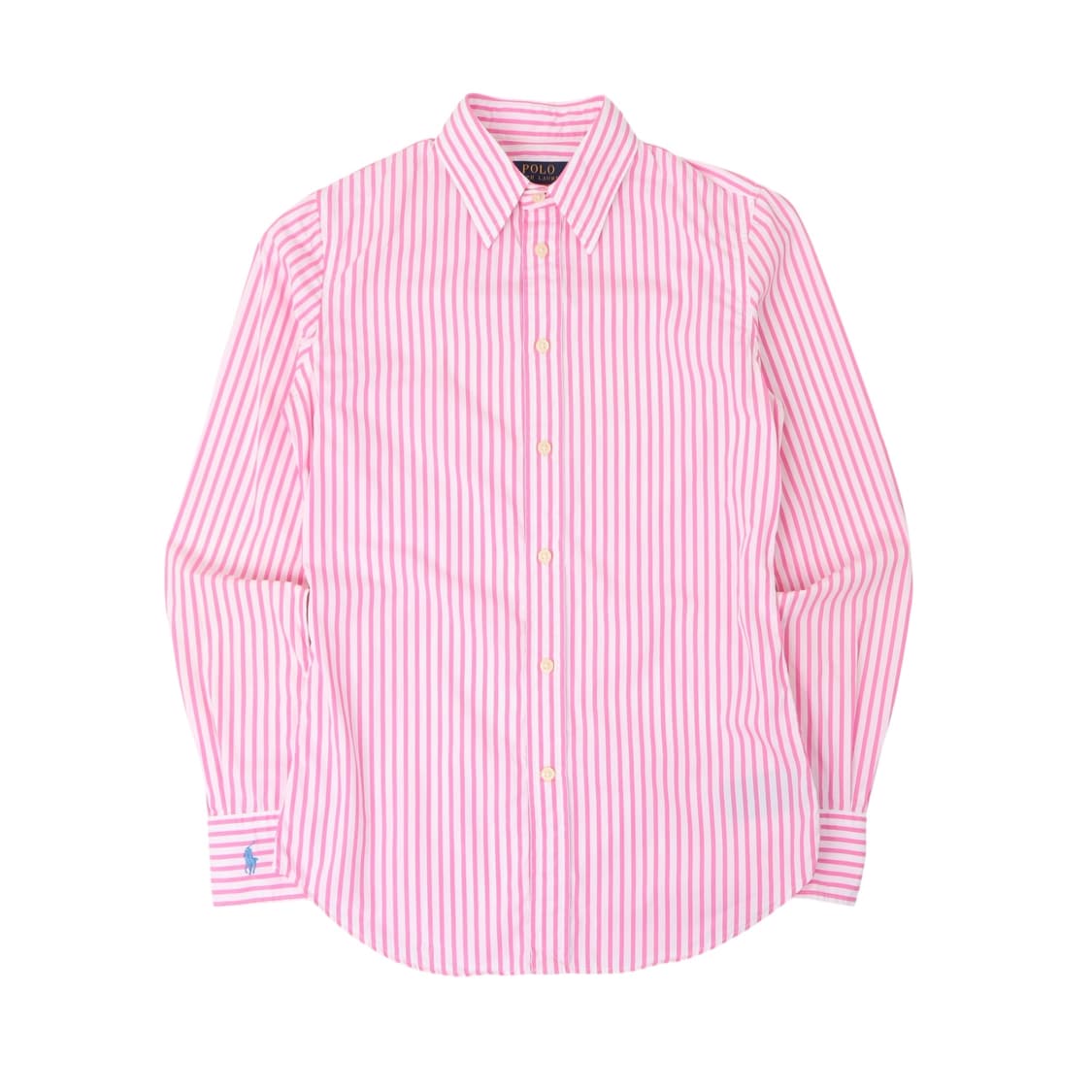 폴로 랄프로렌 우먼스 핑크 스트라이프 셔츠 상품이미지1