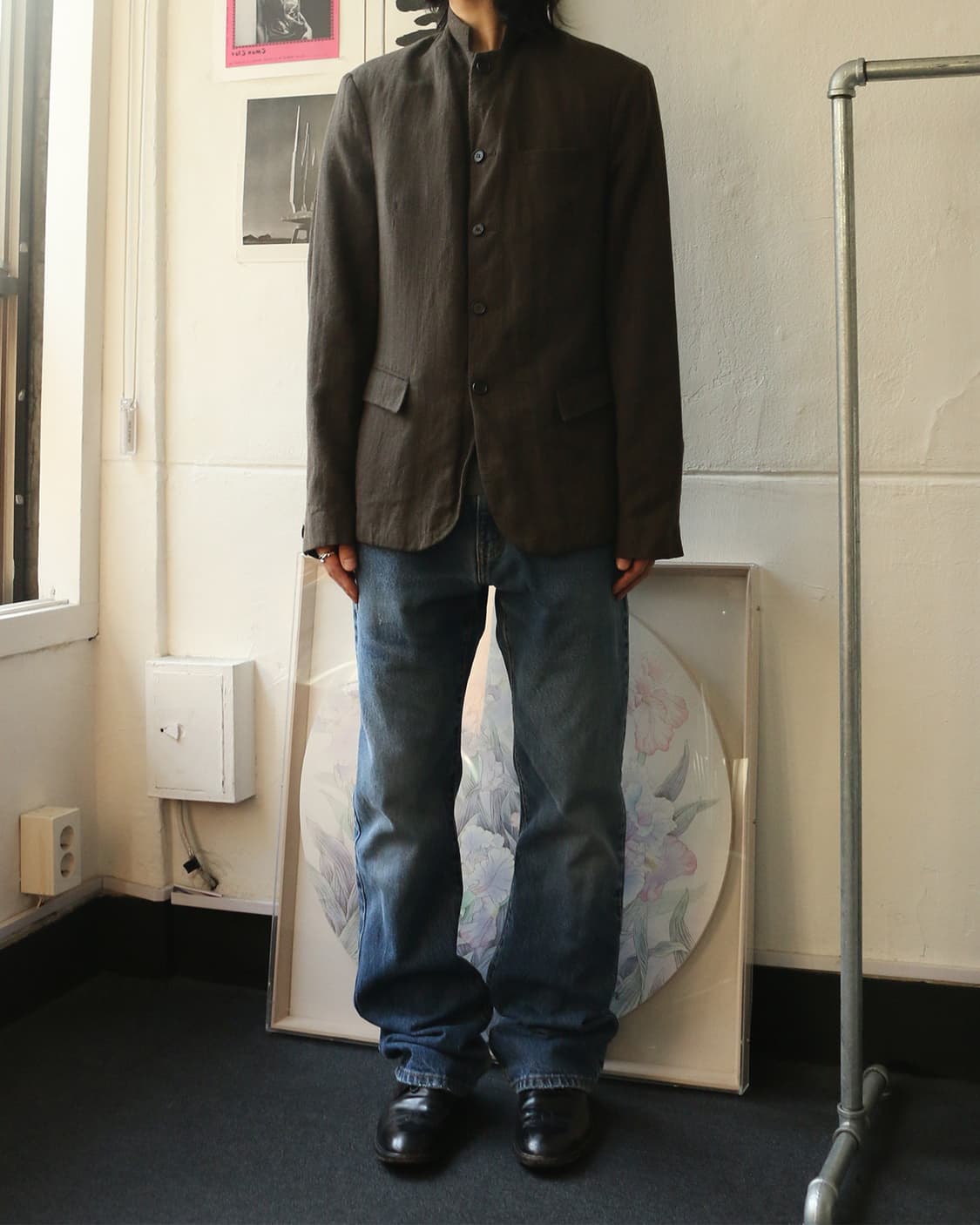 올세인츠 브라운 울 블레이저  상품이미지3